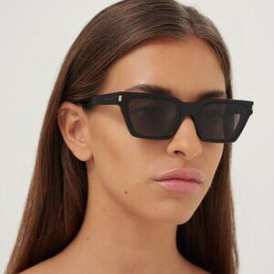 NEW SAINT LAURENT CAT EYE UNISEX BLACK SL633 CALISTA 001 SUNGLASSES SL 633